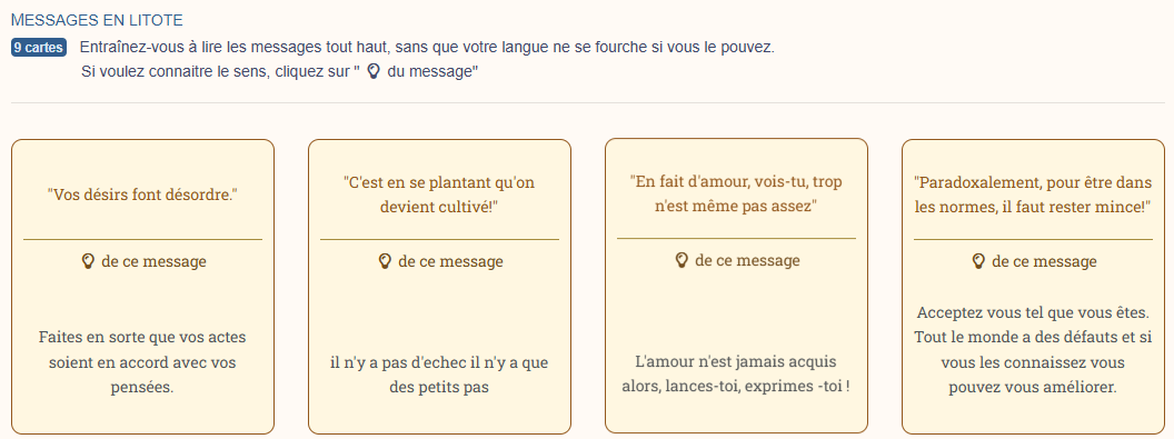 jeu de Mots en litote