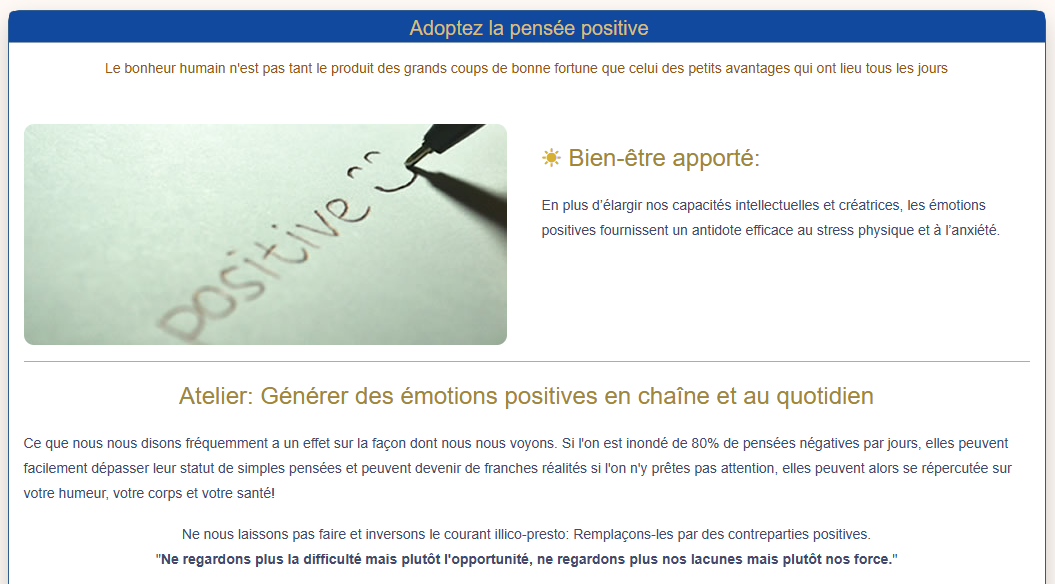 L'article de l'activit&eacute;