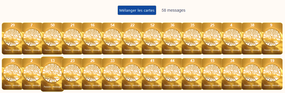 toutes les cartes