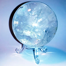 Sph&egrave;re de Quartz Cristal de roche