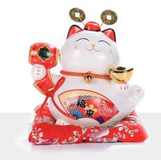  Tirelire "Maneki Neko" en Ceramic